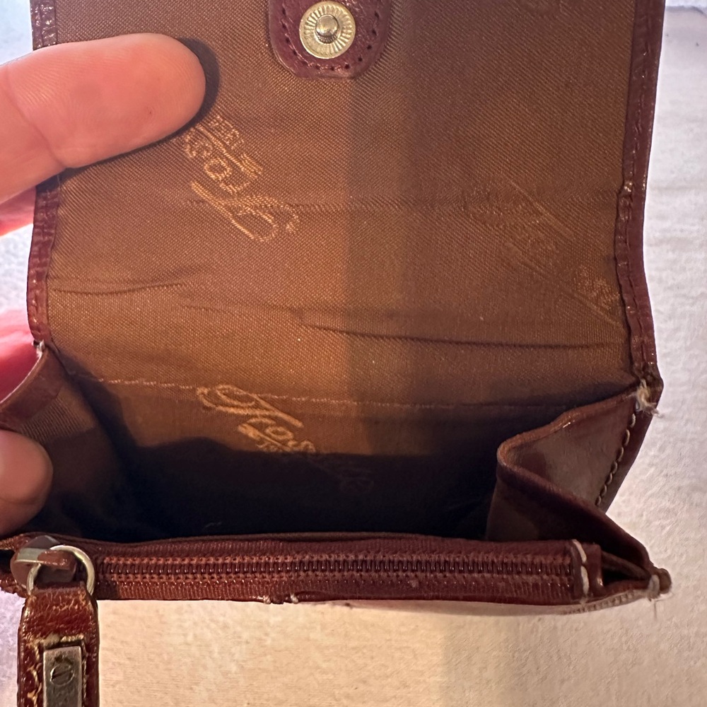 Fossil Rich Brown Leather Wallet - Picture 10 of 11